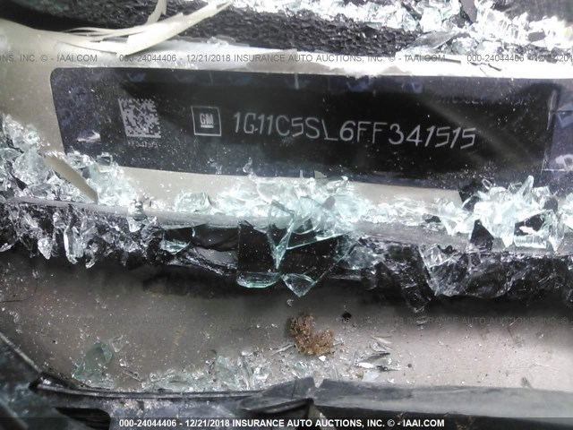 1G11C5SL6FF341515 - 2015 CHEVROLET MALIBU 1LT 金色 照片 9