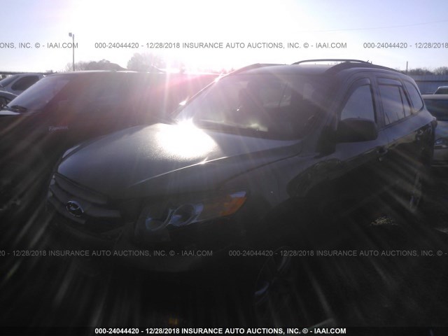 5XYZG3AB8CG162347 - 2012 HYUNDAI SANTA FE GLS GRAY photo 2