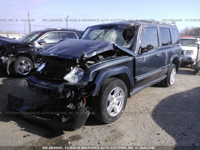 1J8HH48K78C114752 - 2008 JEEP COMMANDER SPORT Dark Blue photo 2