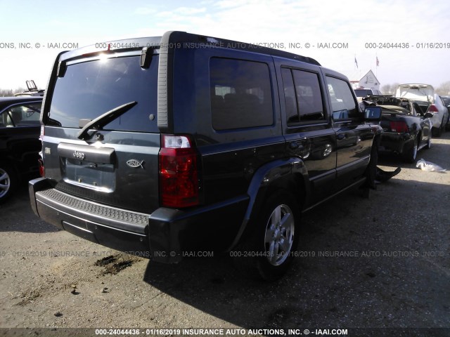 1J8HH48K78C114752 - 2008 JEEP COMMANDER SPORT Dark Blue photo 4