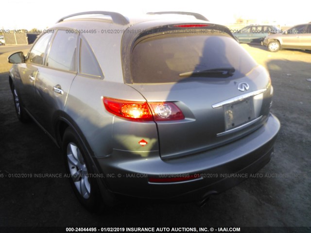 JNRAS08U46X103962 - 2006 INFINITI FX35 GRAY photo 3