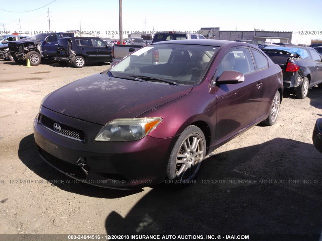 JTKDE167670160593 - 2007 TOYOTA SCION TC 紫色 照片 2