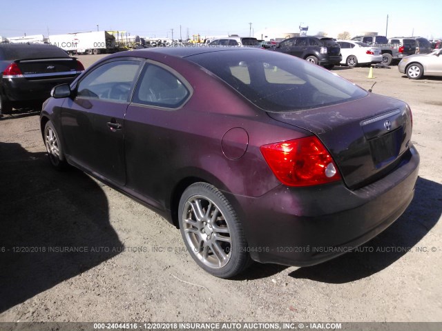 JTKDE167670160593 - 2007 TOYOTA SCION TC 紫色 照片 3