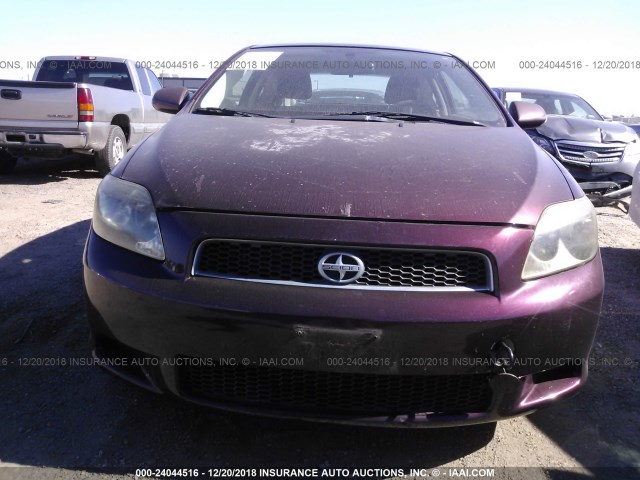 JTKDE167670160593 - 2007 TOYOTA SCION TC 紫色 照片 6