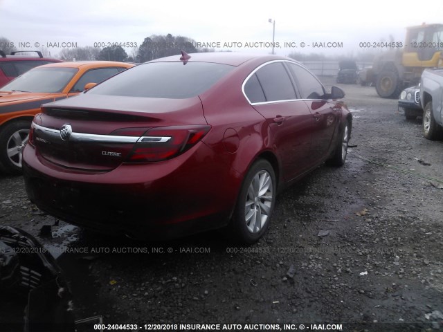 2G4GK5EX7E9289947 - 2014 BUICK REGAL RED photo 4