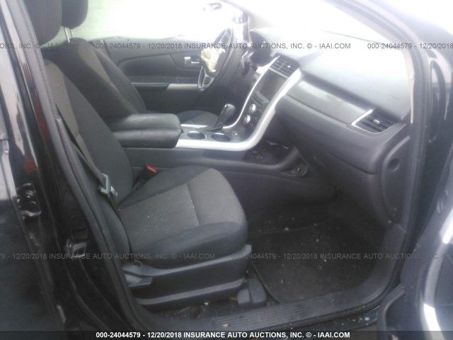 2FMDK3JC7DBA24236 - 2013 FORD EDGE SEL BLACK photo 5