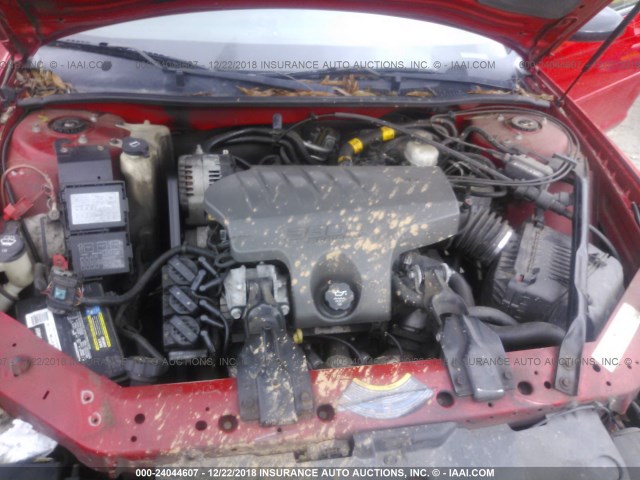 2G1WX12K649109917 - 2004 CHEVROLET MONTE CARLO SS წითელი ფოტო 10