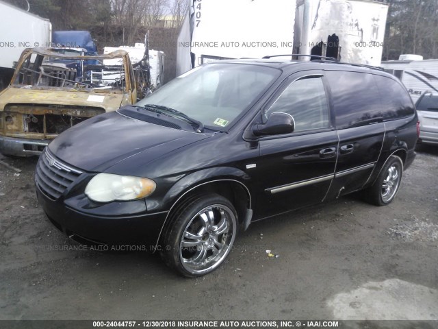 2A4GP54L36R695272 - 2006 CHRYSLER TOWN & COUNTRY TOURING BLACK photo 2