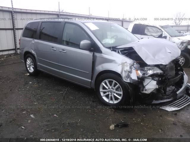 2C4RDGCG0GR275428 - 2016 DODGE GRAND CARAVAN SXT SILVER photo 1