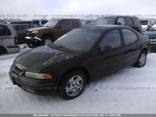 1B3EJ56H9SN627929 - 1995 DODGE STRATUS ES BLACK photo 2