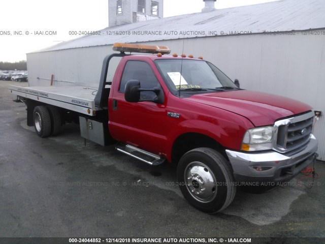 1FDAF57F33EB13308 - 2003 FORD F550 RED photo 1