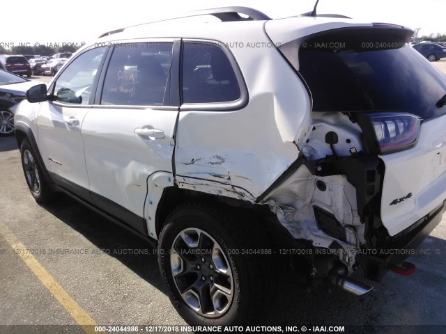 1C4PJMBX6KD153717 - 2019 JEEP CHEROKEE WHITE photo 6