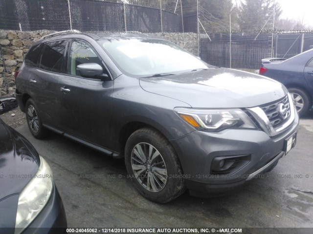 5N1DR2MMXHC625334 - 2017 NISSAN PATHFINDER S/SV/SL/PLATINUM GRAY photo 1