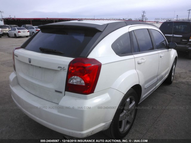 1B3HE78K68D675814 - 2008 DODGE CALIBER R/T WHITE photo 4