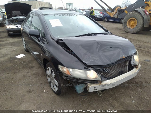 2HGFA16559H340447 - 2009 HONDA CIVIC BLACK photo 1