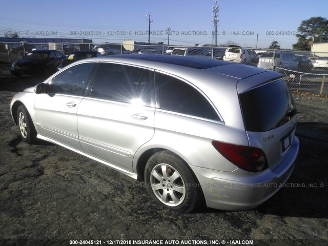 4JGCB65E87A059084 - 2007 MERCEDES-BENZ R 350 SILVER photo 3