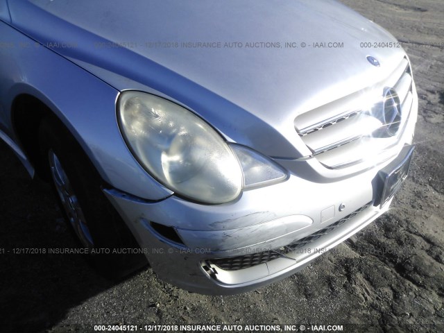 4JGCB65E87A059084 - 2007 MERCEDES-BENZ R 350 SILVER photo 6