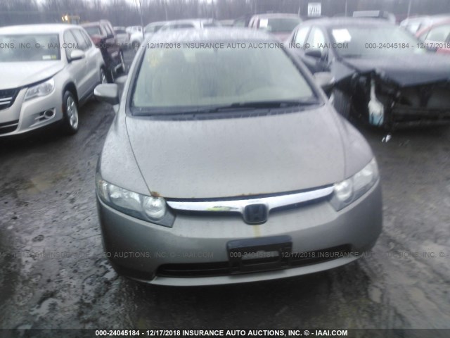 JHMFA36267S015004 - 2007 HONDA CIVIC HYBRID BROWN photo 6