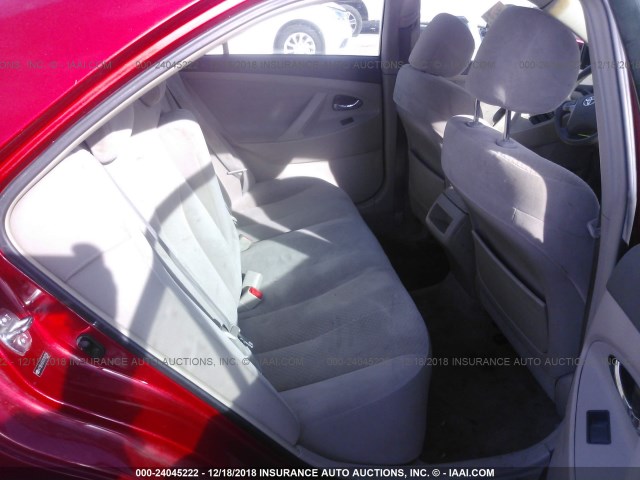 4T1BE46K47U101759 - 2007 TOYOTA CAMRY NEW GENERAT CE/LE/XLE/SE RED photo 8