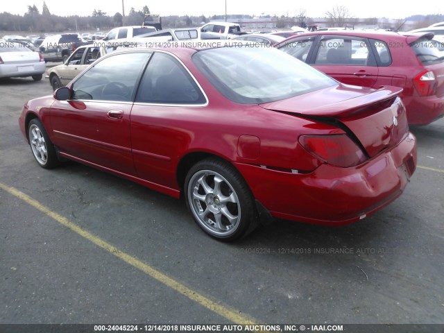 19UYA2250XL005746 - 1999 ACURA 3.0CL RED photo 3