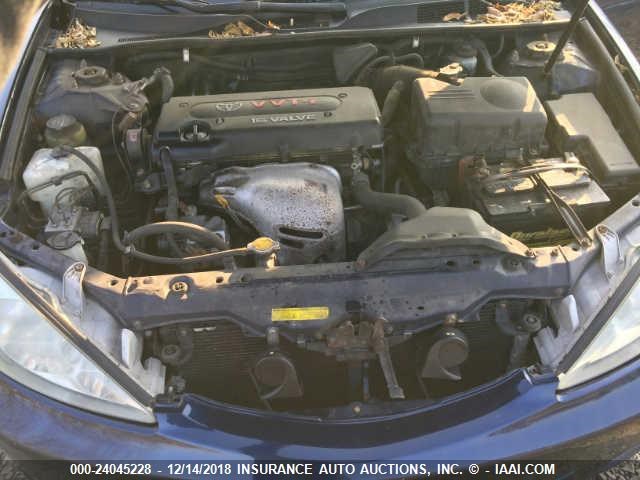 4T1BE32K42U628628 - 2002 TOYOTA CAMRY LE/XLE/SE BLUE photo 10