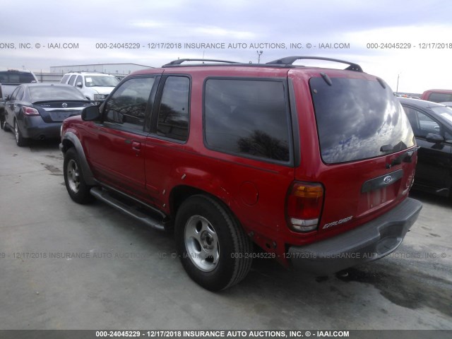 1FMYU24E0WUC16873 - 1998 FORD EXPLORER RED photo 3