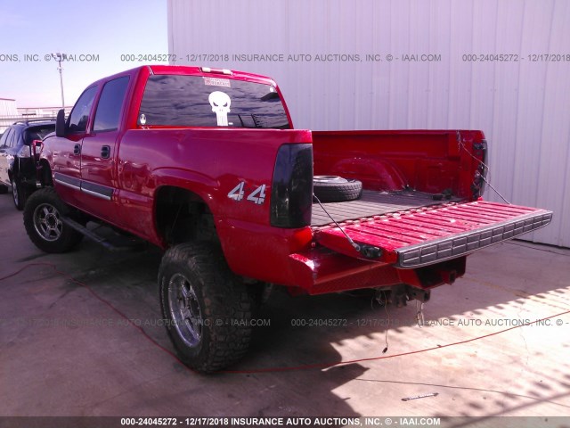 1GCGK23U14F113171 - 2004 CHEVROLET SILVERADO K2500 RED photo 3