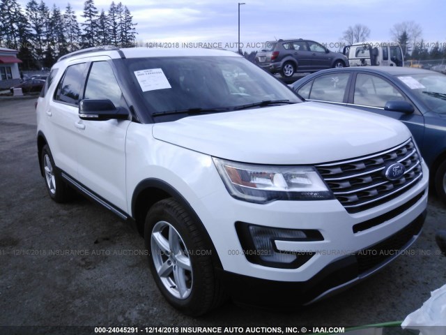 1FM5K8DH0HGB92484 - 2017 FORD EXPLORER XLT WHITE photo 1