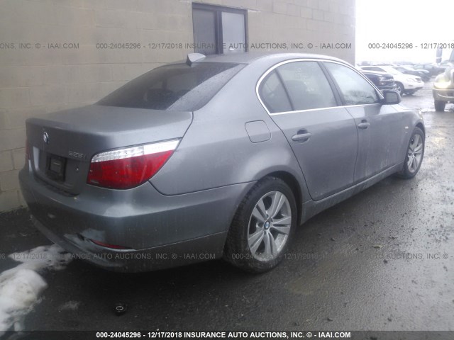 WBANV13599C153795 - 2009 BMW 528 XI GRAY photo 4