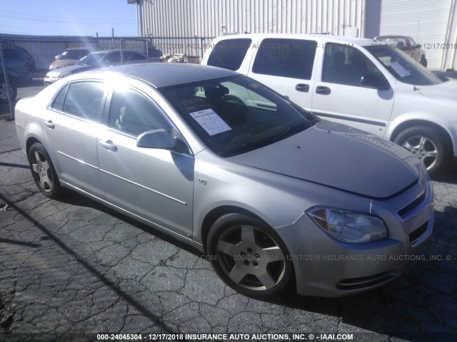 1G1ZJ57778F158776 - 2008 CHEVROLET MALIBU 2LT SILVER photo 1