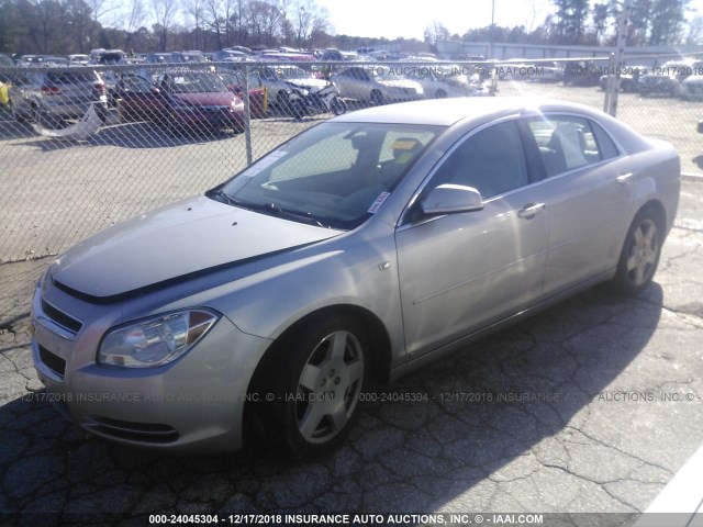 1G1ZJ57778F158776 - 2008 CHEVROLET MALIBU 2LT SILVER photo 2