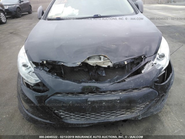 KMHEC4A41CA062765 - 2012 HYUNDAI SONATA HYBRID BLACK photo 6