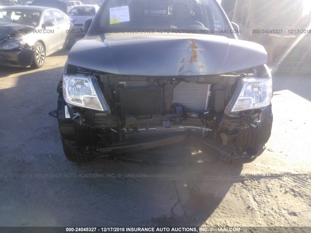 1N6AD0ERXKN700076 - 2019 NISSAN FRONTIER GRAY photo 6