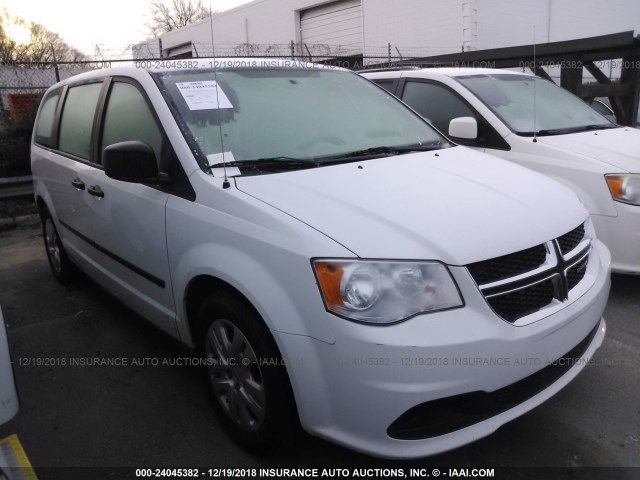 2C4RDGBG1FR615993 - 2015 DODGE GRAND CARAVAN SE WHITE photo 1