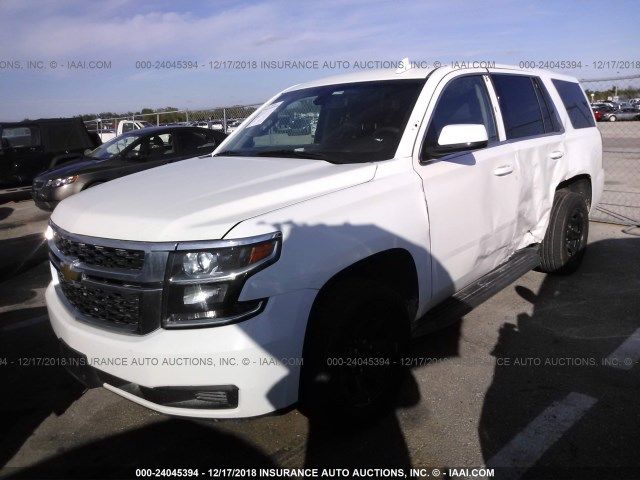 1GNLC2EC1FR539659 - 2015 CHEVROLET TAHOE POLICE WHITE photo 2