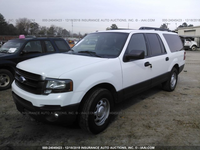 1FMJK1GT6FEF30694 - 2015 FORD EXPEDITION EL XL WHITE photo 2