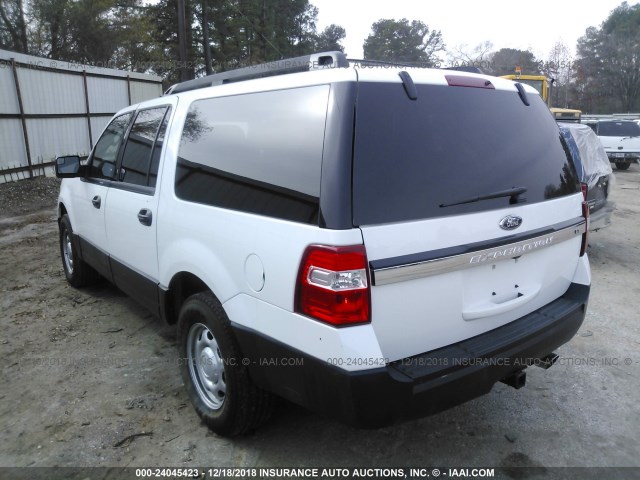 1FMJK1GT6FEF30694 - 2015 FORD EXPEDITION EL XL WHITE photo 3
