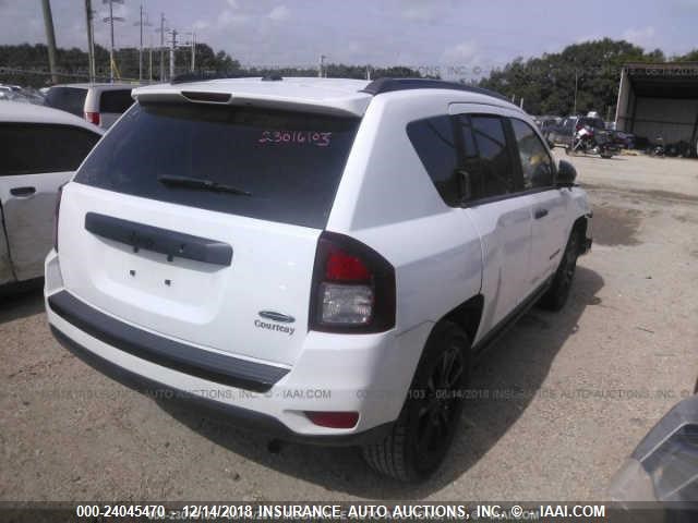 1C4NJCBA8FD431536 - 2015 JEEP COMPASS SPORT WHITE photo 4