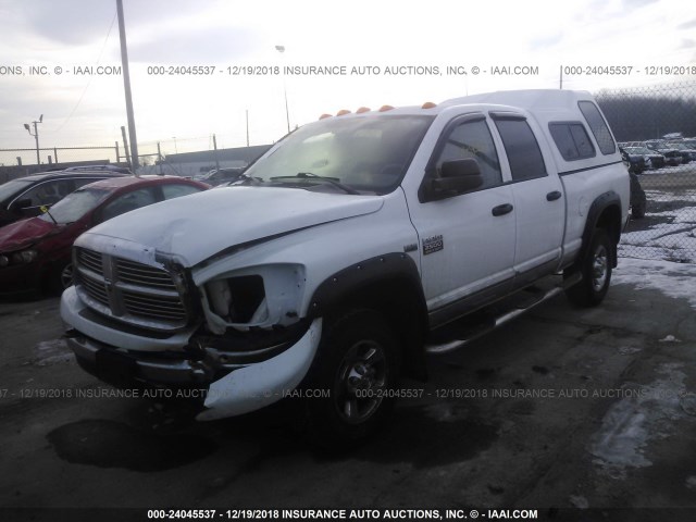 3D7KS28T19G545622 - 2009 DODGE RAM 2500 WHITE photo 2