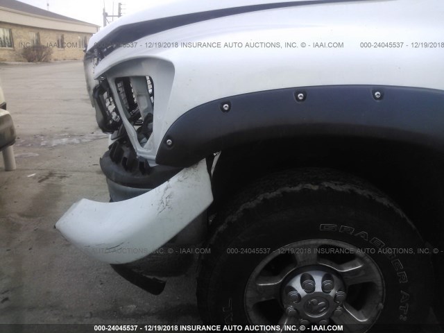 3D7KS28T19G545622 - 2009 DODGE RAM 2500 WHITE photo 6