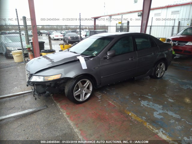 19UUA66254A053708 - 2004 ACURA TL GRAY photo 2