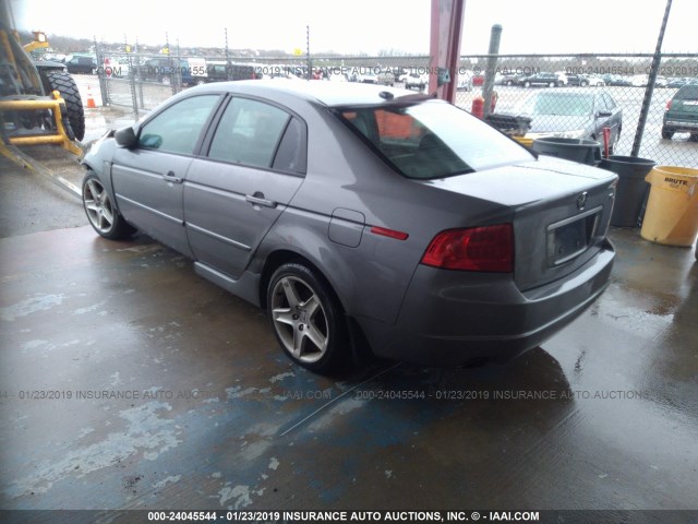 19UUA66254A053708 - 2004 ACURA TL GRAY photo 3