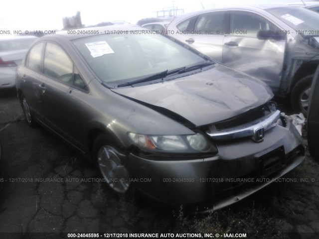 JHMFA36266S006253 - 2006 HONDA CIVIC HYBRID GRAY photo 1