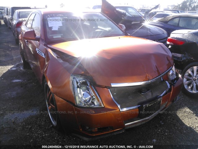 1G6DV57V180189578 - 2008 CADILLAC CTS HI FEATURE V6 ORANGE photo 1