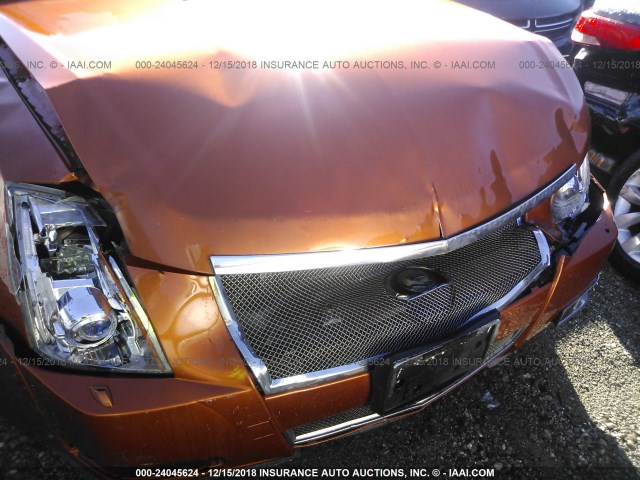 1G6DV57V180189578 - 2008 CADILLAC CTS HI FEATURE V6 ORANGE photo 6