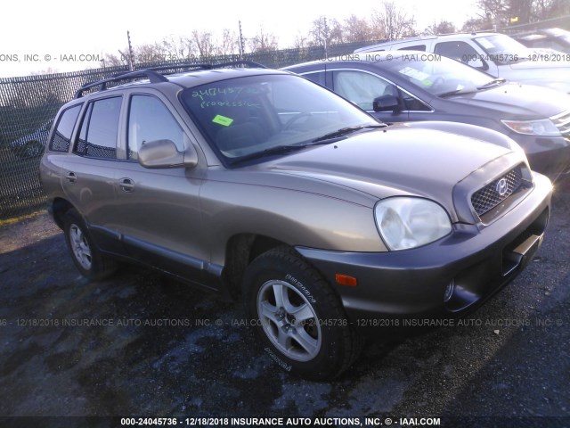 KM8SC13D64U732924 - 2004 HYUNDAI SANTA FE GLS/LX TAN photo 1