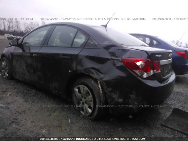 1G1PA5SH7D7156361 - 2013 CHEVROLET CRUZE LS BLACK photo 6