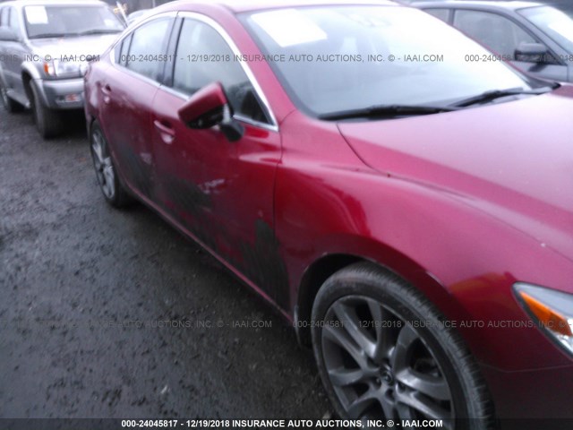 JM1GJ1W65E1128104 - 2014 MAZDA 6 GRAND TOURING MAROON photo 6