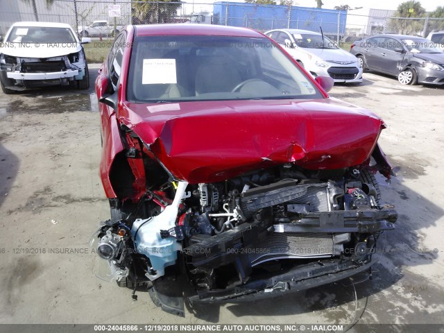 KMHCU4AEXEU621339 - 2014 HYUNDAI ACCENT GLS/SE RED photo 6