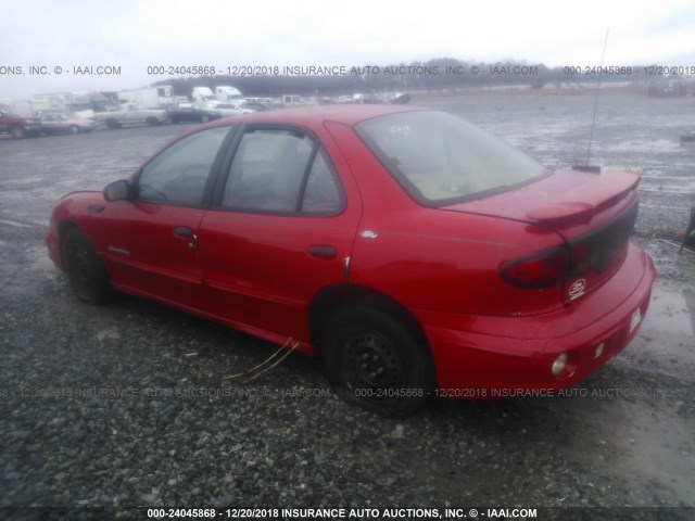 1G2JB524027448572 - 2002 PONTIAC SUNFIRE SE RED photo 3
